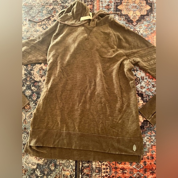 Free people movement green hoodie size small soft - Picture 2 of 3